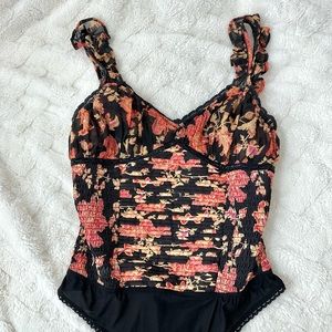 Free People Weekend Plans Bodysuit Floral